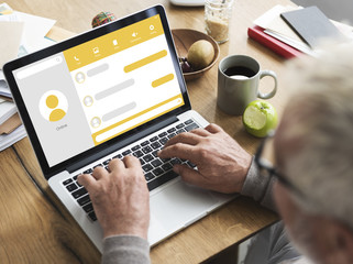 Message Live Chat Communication Concept