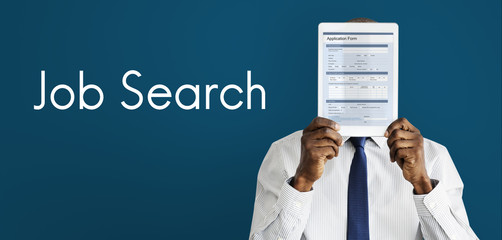 Job search blank application form