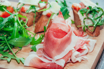 Fresh, delicious homemade prosciutto