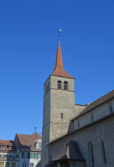 Fototapeta na wymiar Payerne, reformierte Kirche Notre-Dame