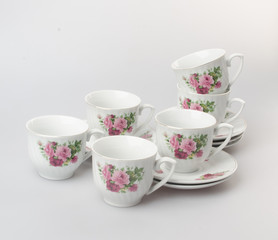 teacup or teacup set on a background.