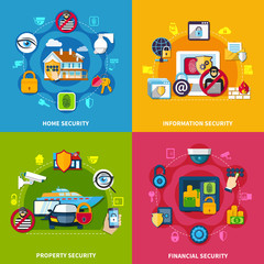 Security Concept Icons Set