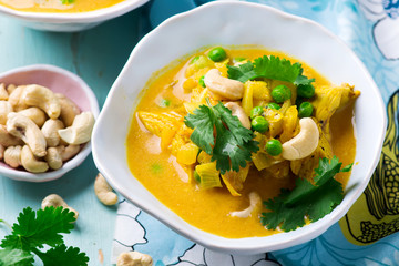 chicken and vegetables  curry