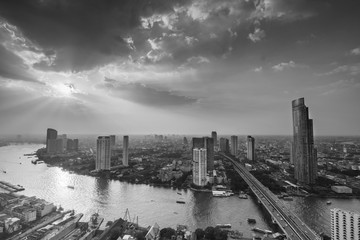 Bangkok view from abandon tower, Thailand