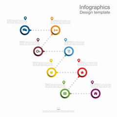 Infographic design template with place for your data. Vector.
