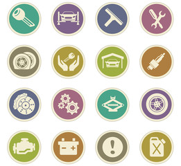 Fototapeta premium car service icon set