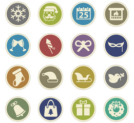 christmass icon set