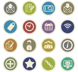 communication icon set