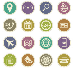 communication icon set