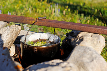 Tea Bowler in the mountain