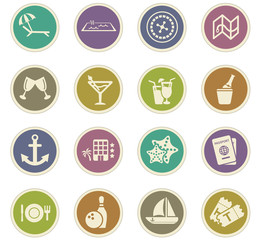 cruise icon set