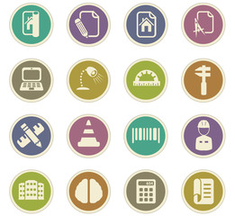 engineering icon set