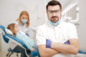 Fototapeta premium Handsome young professional getting ready for work