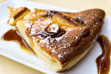 one slice of pie dessert ready to eat