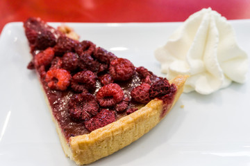 one slice of pie dessert ready to eat