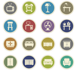 furniture icon set