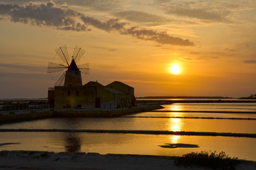 Tramonto alle Saline Ettore e Infersa
