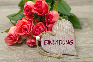 Rosen und Herz: Einladung