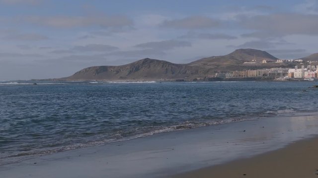 View of La Isleta from Las Canteras Beach