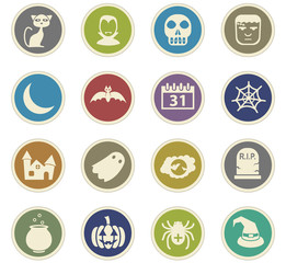 halloween icon set