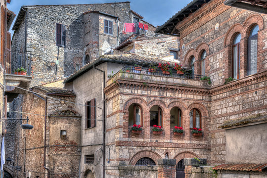 Narni Town Buildings Houses
