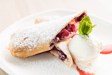 cherry strudel