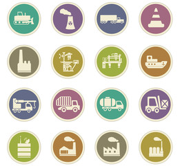 Fototapeta premium industry icon set