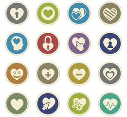 love icon set