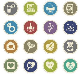 love icon set