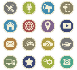 media icon set