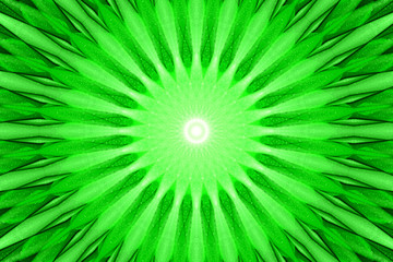 Green Kaleidoscope Mosaic