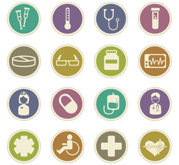 medicine icon set