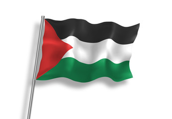 Drapeau de Palestine en qualité vectorielle