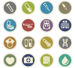 medicine icon set