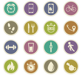 monitoring apps icon set