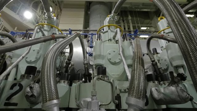 Heavy fuel pump on diesel main engine of ship