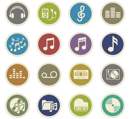 music icon set