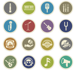 music icon set