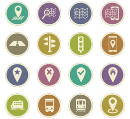 Fototapeta premium navigation icon set