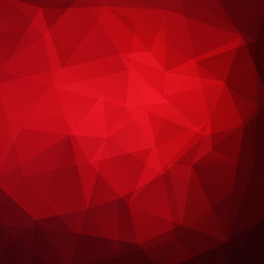 Background made of red triangles. Square composition with geometric shapes. Eps 10