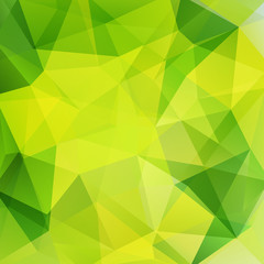 Geometric pattern, polygon triangles vector background in green tones. Illustration pattern