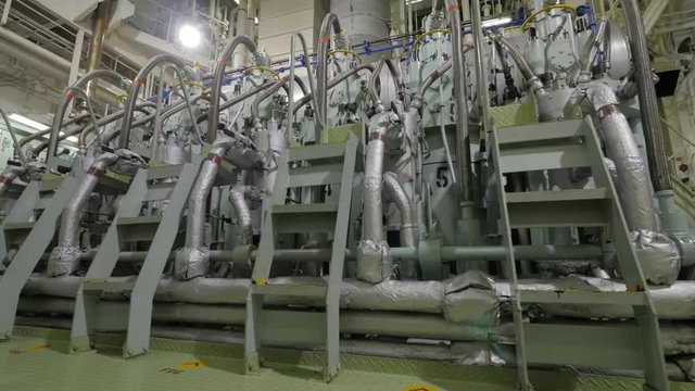 Main engine of ship
