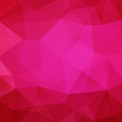 Fototapeta premium Abstract background consisting of red, pink triangles. Geometric design for business presentations or web template banner flyer. Vector illustration