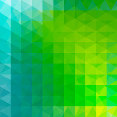 Fototapeta na wymiar Triangle vector background. Can be used in cover design, book design, website background. Vector illustration. Green, blue colors.