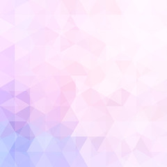 Abstract mosaic background. Triangle geometric background. Design elements. Vector illustration. Pink, violet colors.