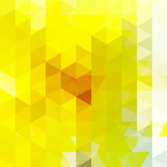 Abstract geometric style yellow background. Business background Vector illustration