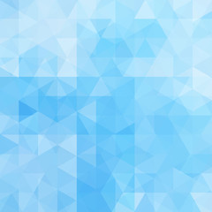 Obraz premium Background of blue geometric shapes. Abstract triangle geometrical background. Mosaic pattern. Vector EPS 10. Vector illustration