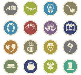 saint patrick day icon set