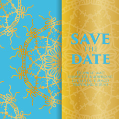 Vintage template design layout for Wedding invitation. Wedding invitation, thank you card, save the date cards, baby shower.