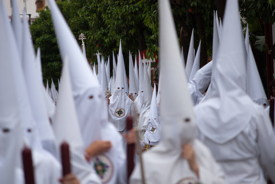 The penitents in the processions